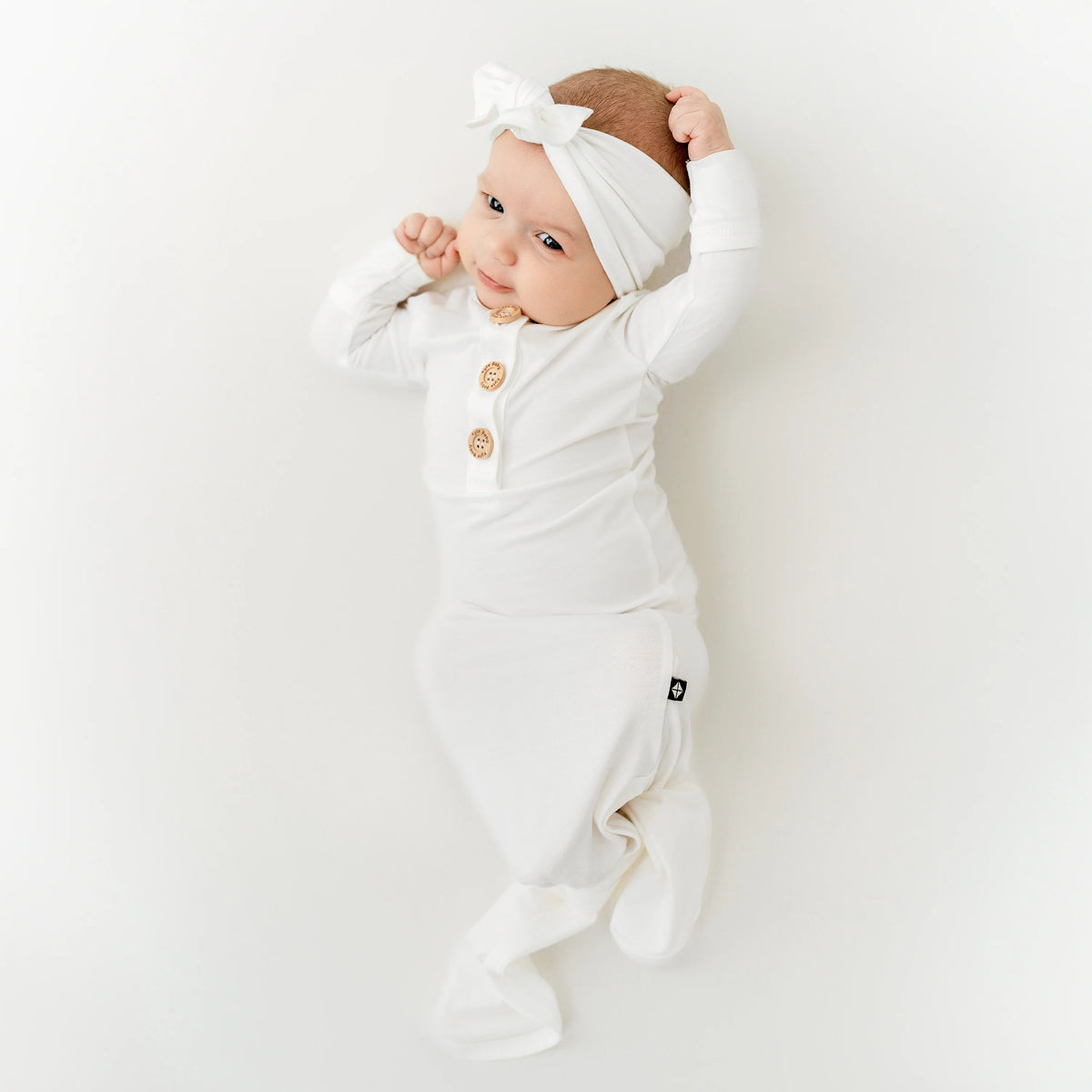Knotted Day Gown with Bow Set