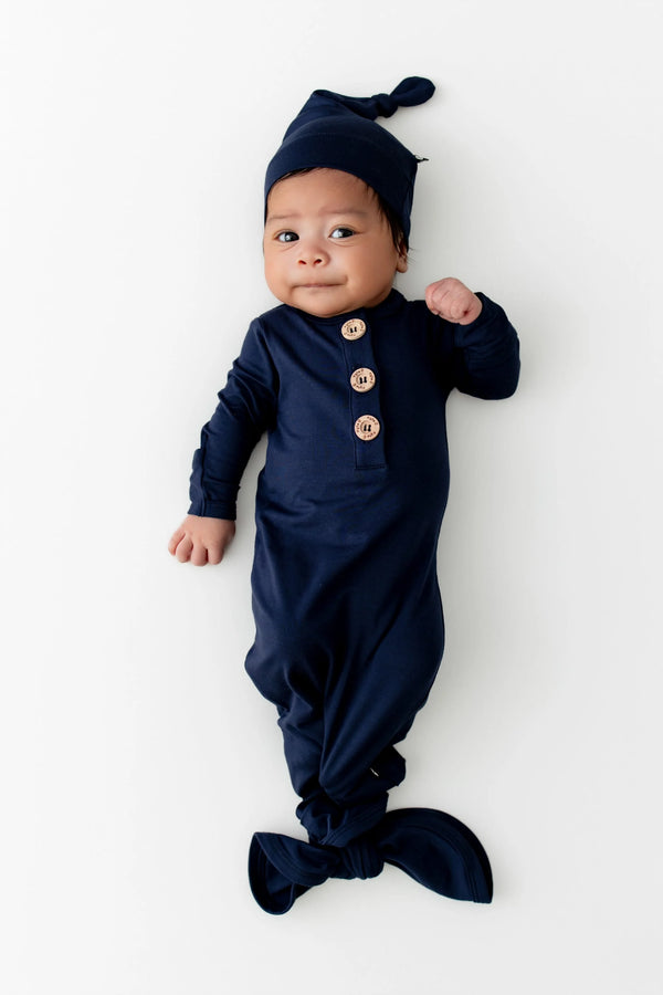 Knotted Day Gown with Hat Set