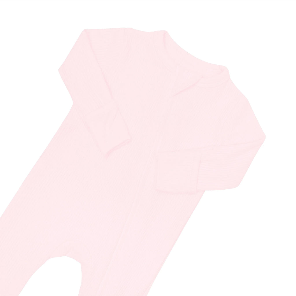 Ribbed Zipper Romper