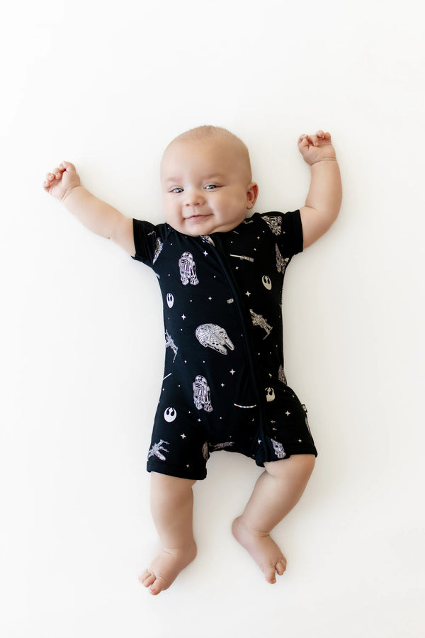 Zipper Shortall Romper