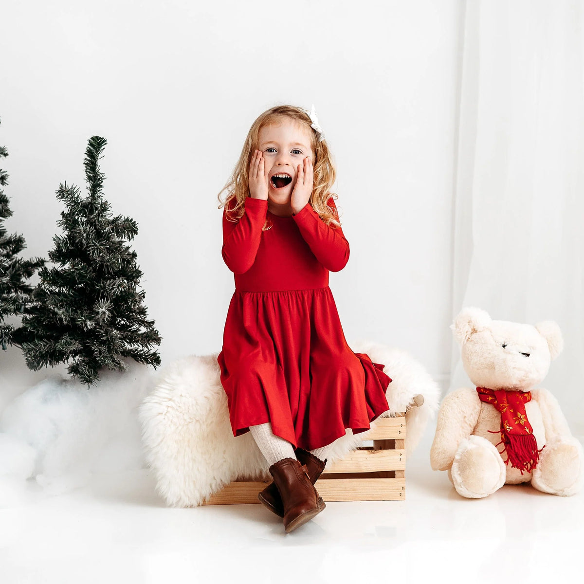 Long Sleeve Twirl Dress
