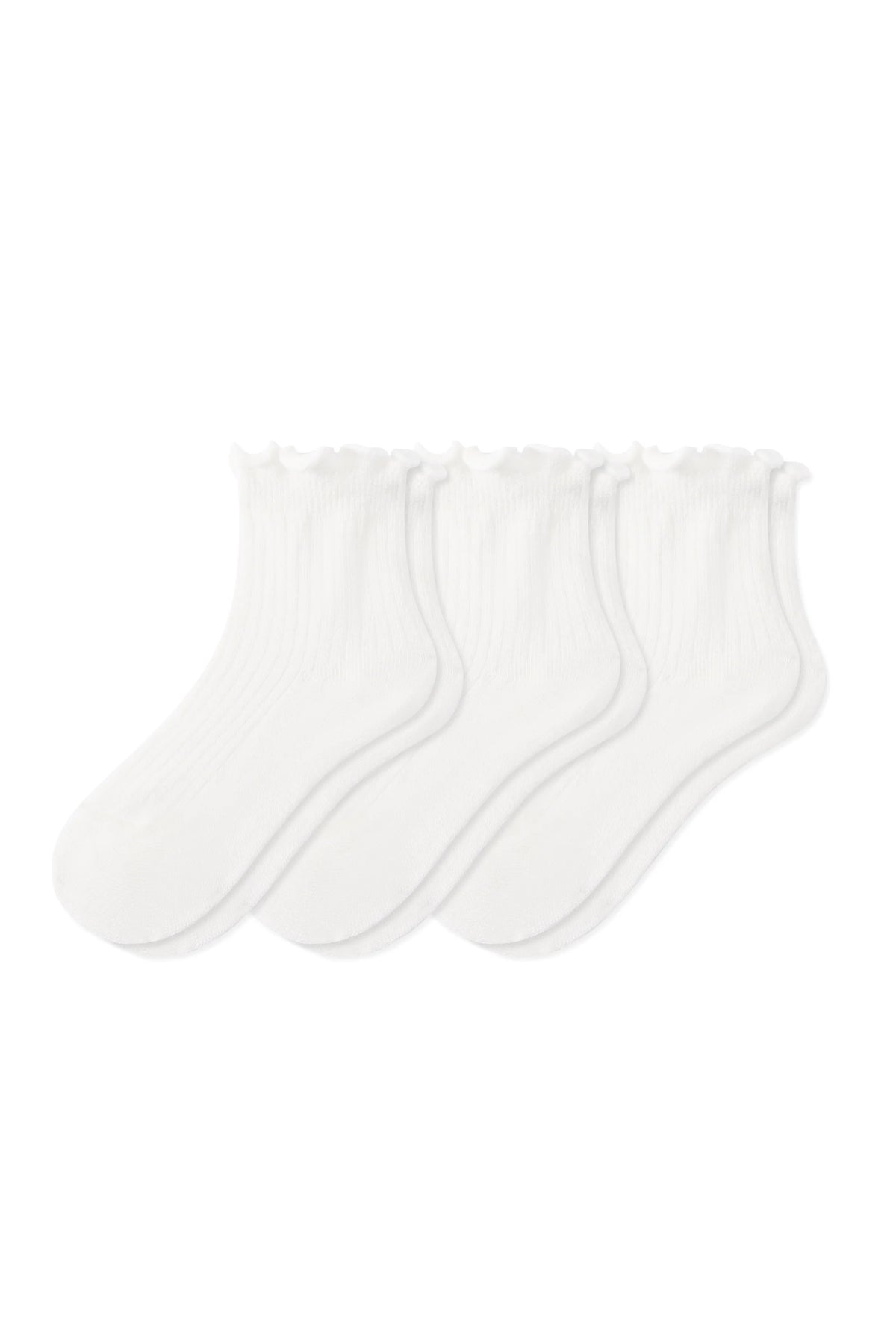 Ruffle Socks Combo 3-Pack in Cloud Main image