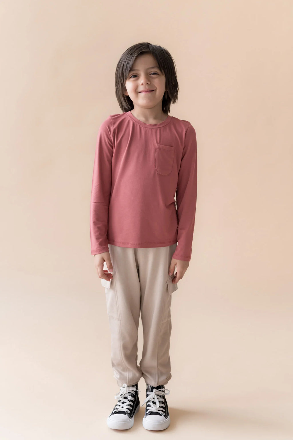Long Sleeve Toddler Crew Neck Tee