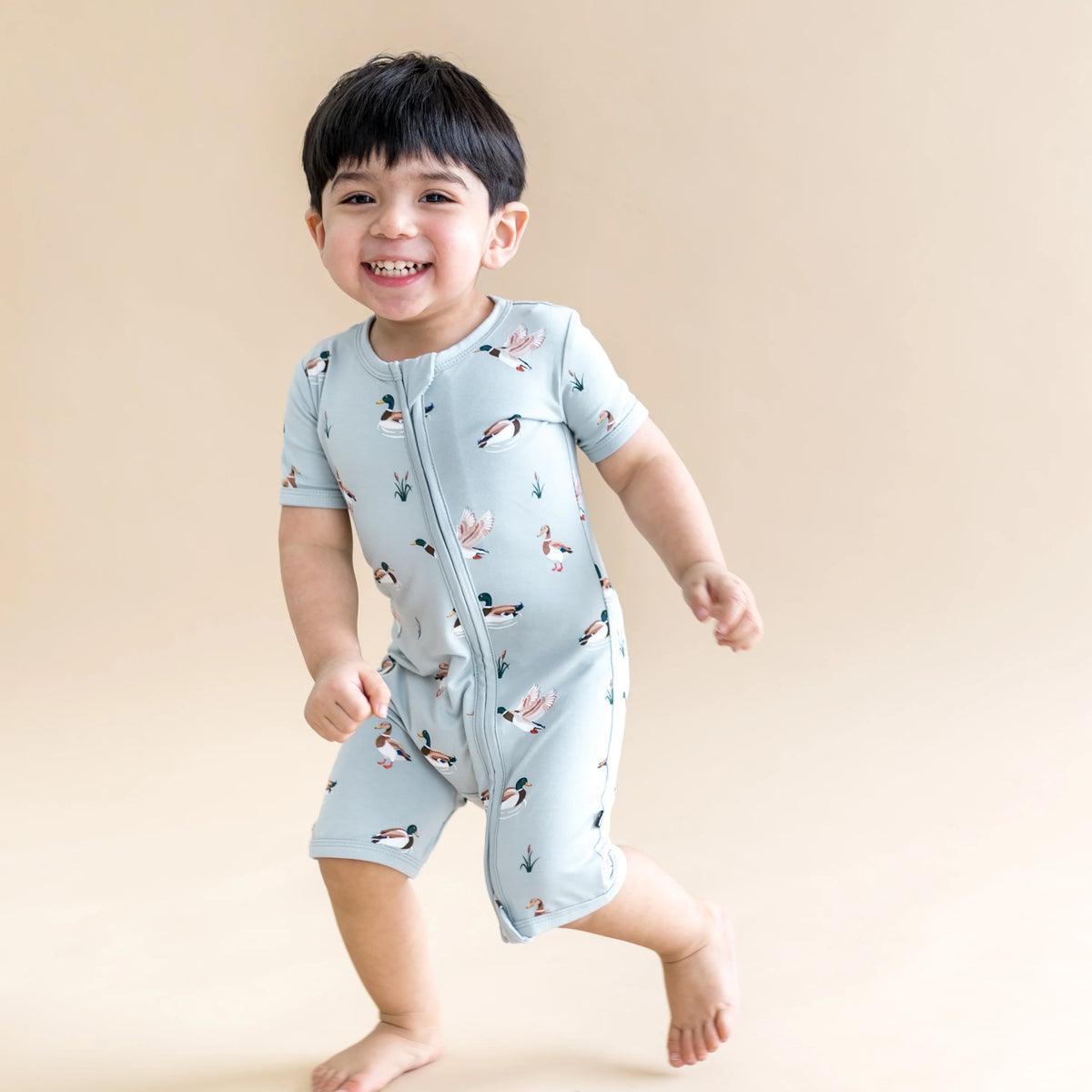 Zipper Shortall Romper