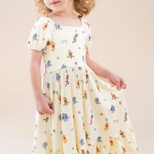 Puff Sleeve Twirl Dress