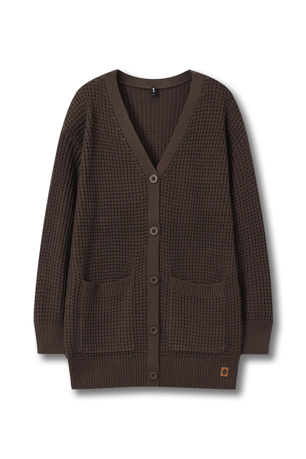 Chunky Knit Women's Waffle Cardigan