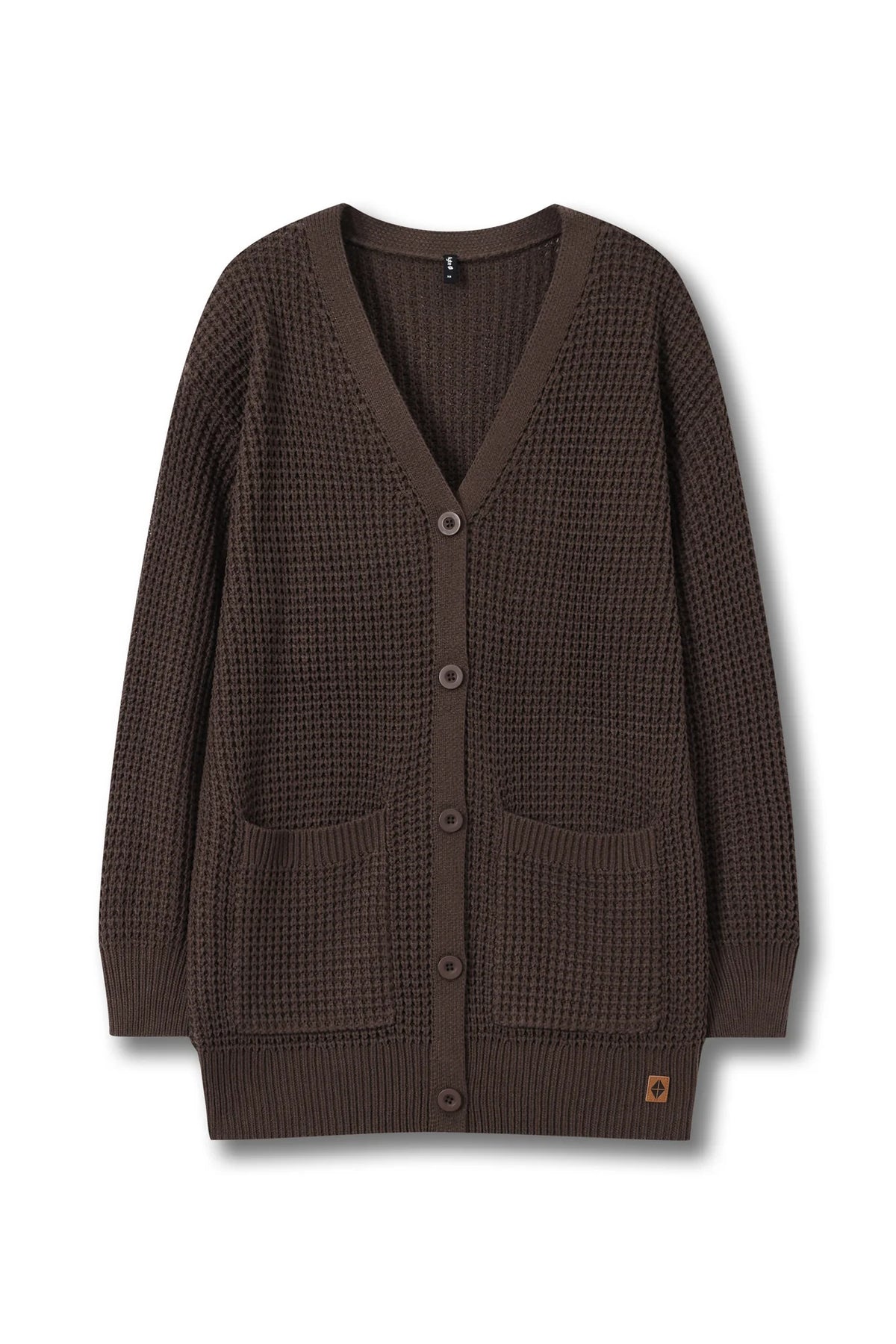 Chunky Knit Women's Waffle Cardigan