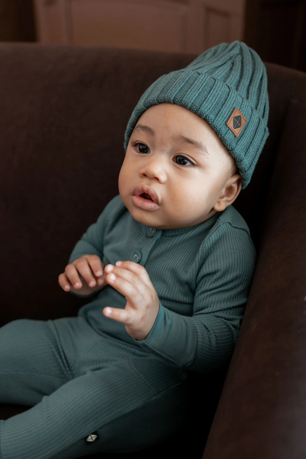 Chunky Knit Ribbed Beanie