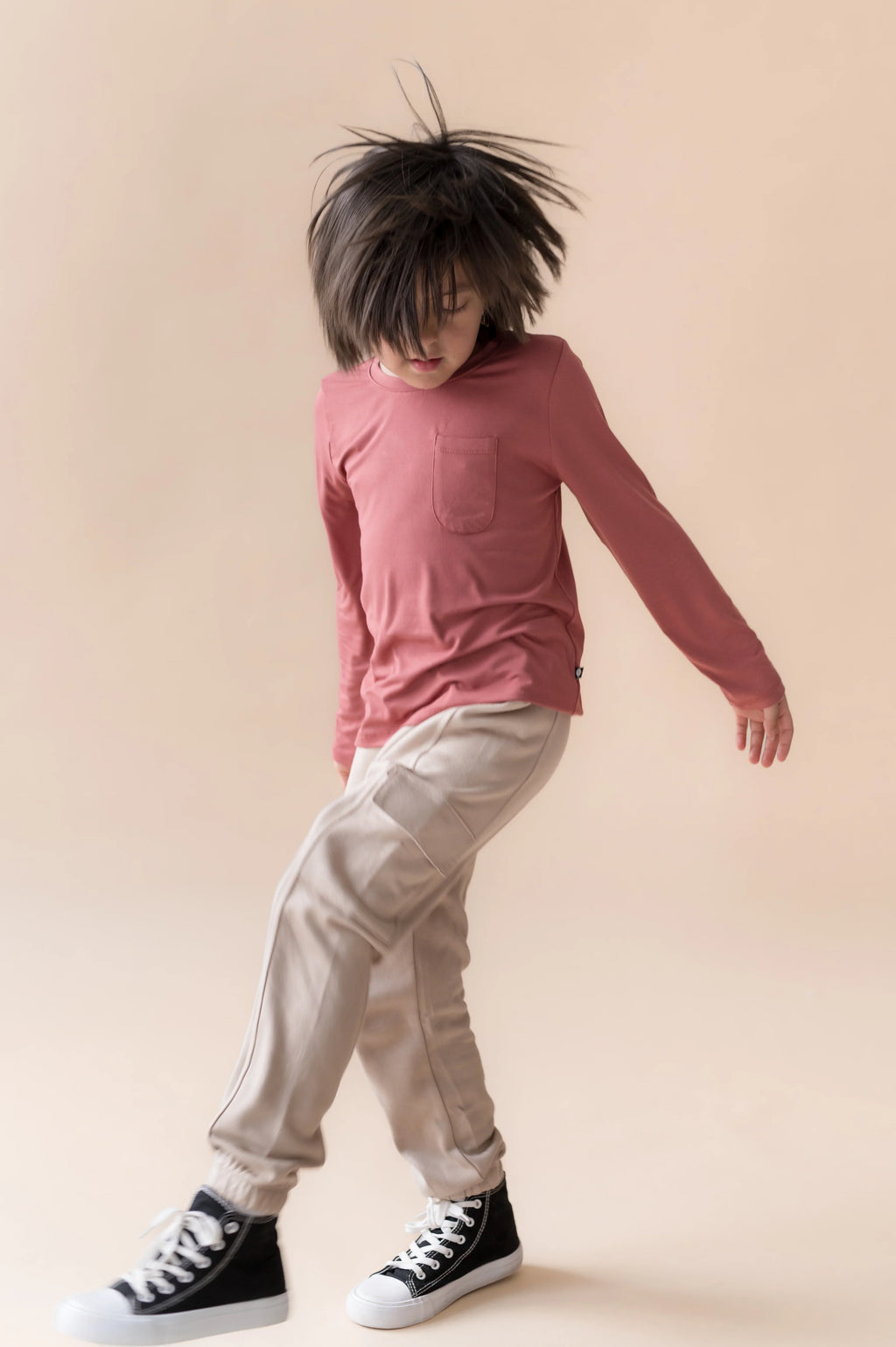 Long Sleeve Toddler Crew Neck Tee