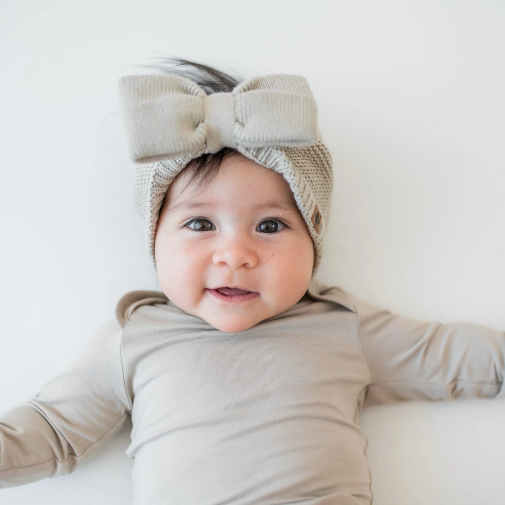 Chunky Knit Bow Headband