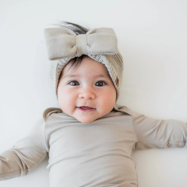 Chunky Knit Bow Headband
