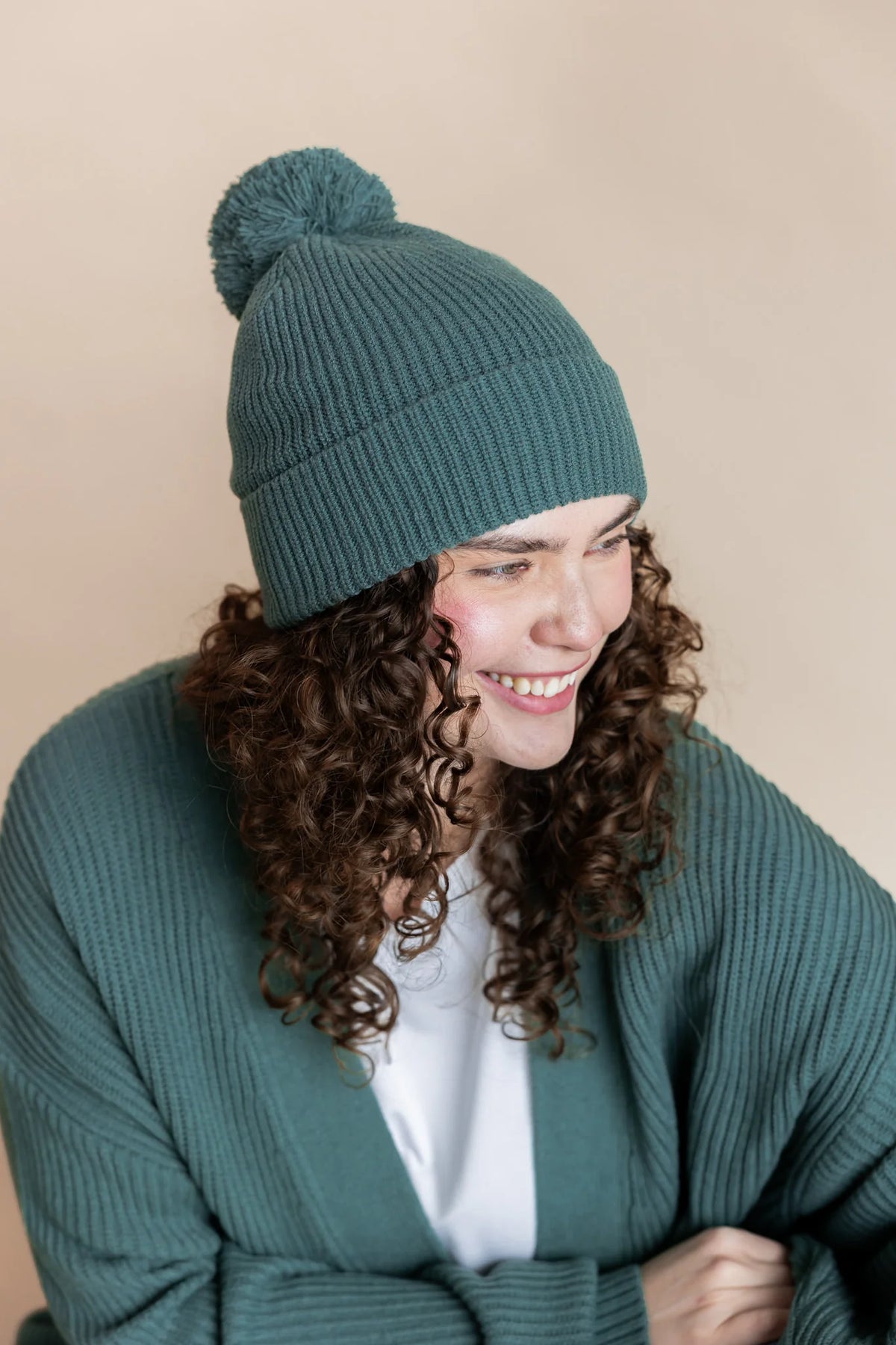 Chunky Knit Adult Pom
