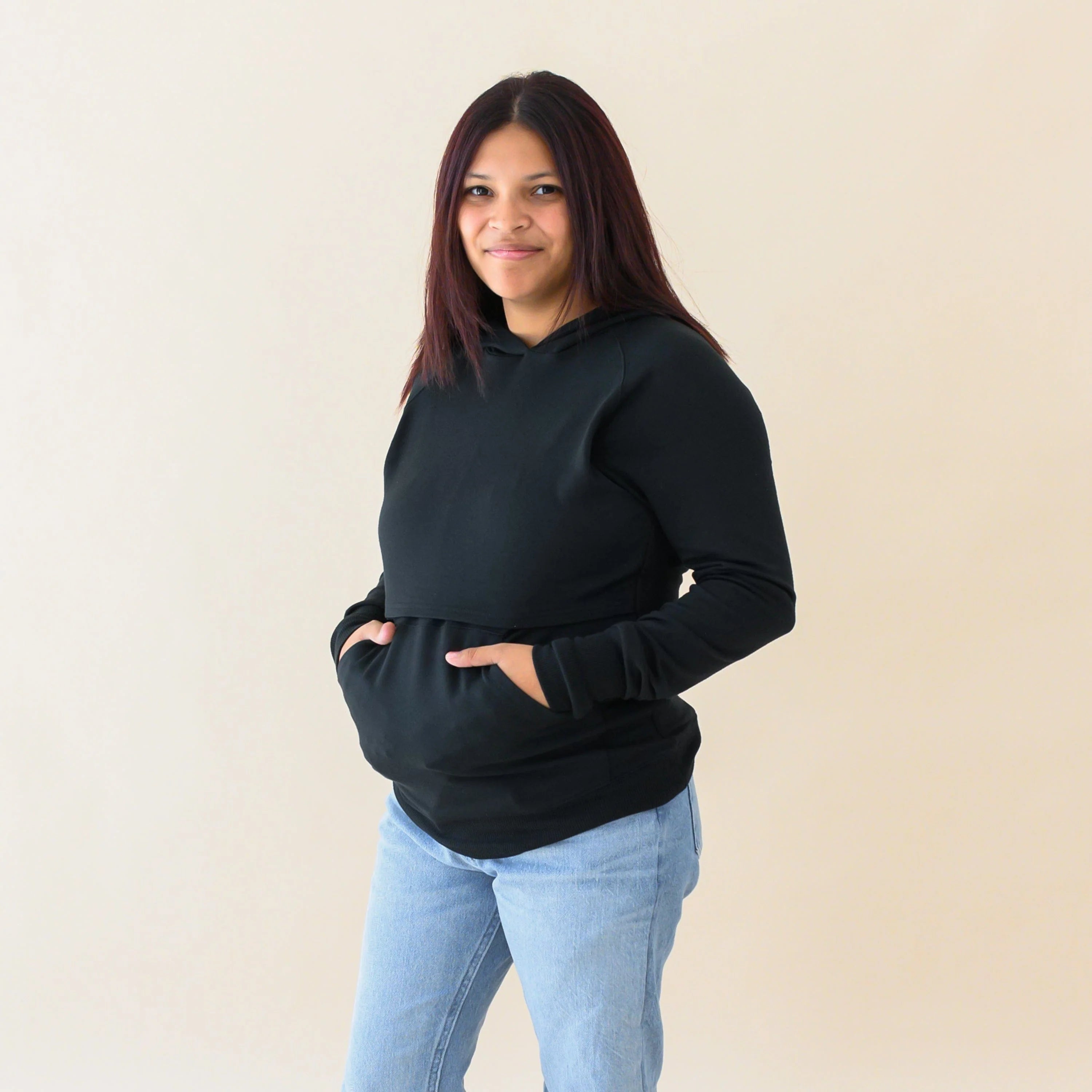 Women's French Terry Nursing Hoodie Secondary image