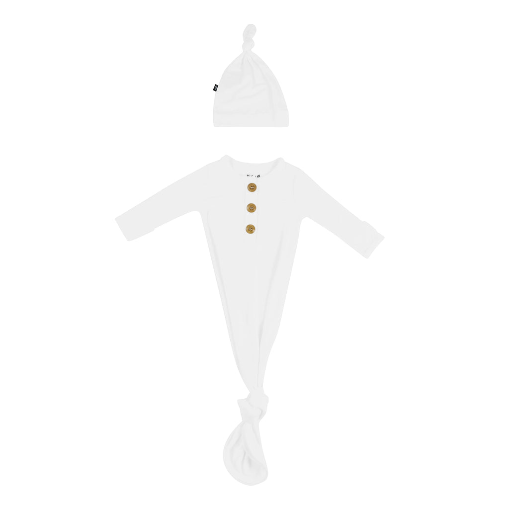 Knotted Day Gown with Hat Set