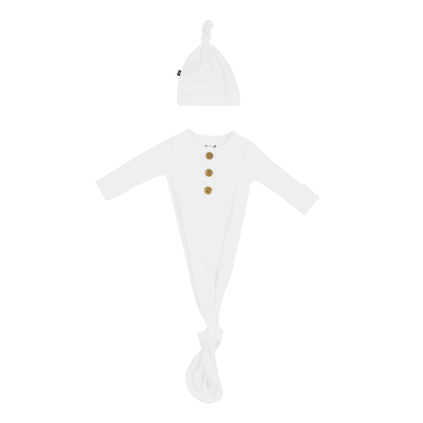 Knotted Day Gown with Hat Set