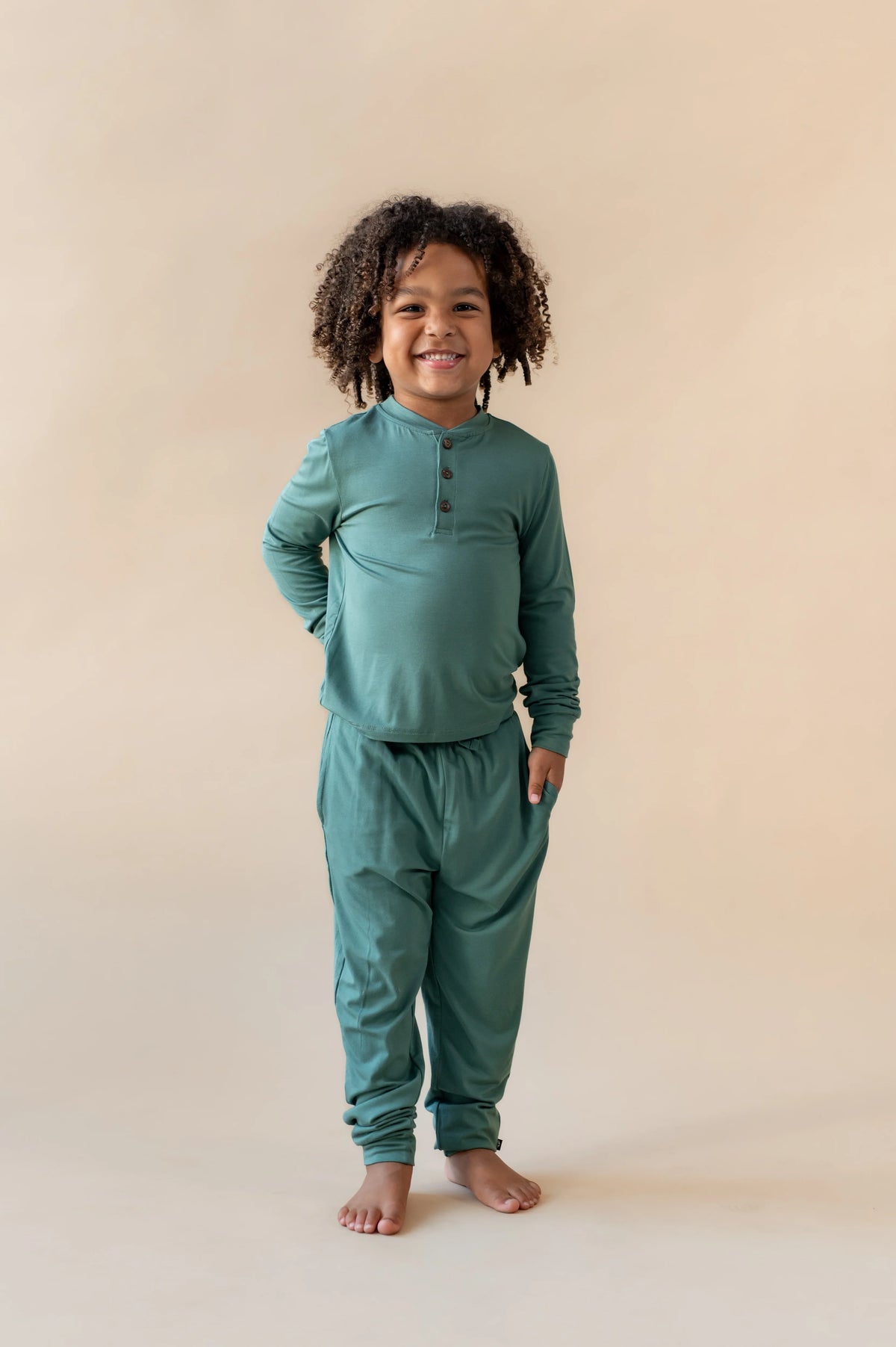 Long Sleeve Toddler Henley Tee