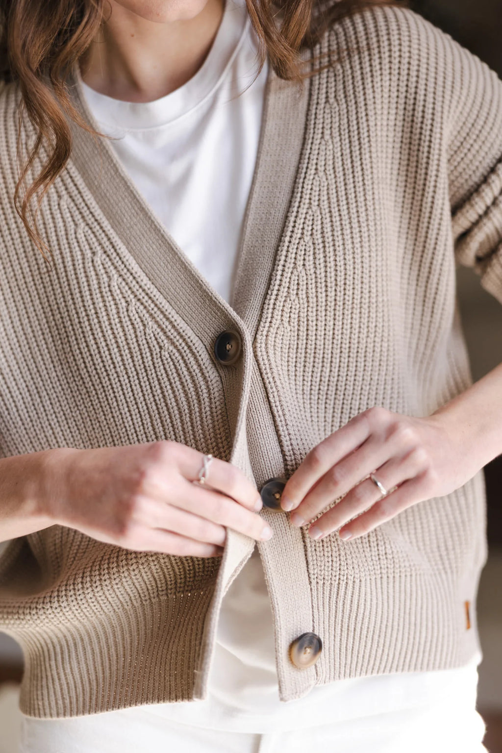 Chunky Knit Women's Cropped Cardigan