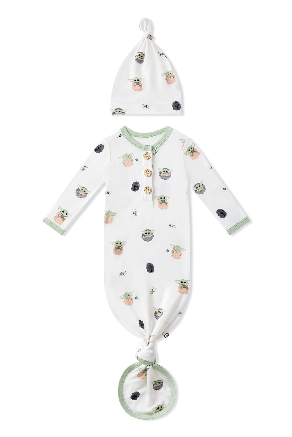 Knotted Day Gown with Hat Set