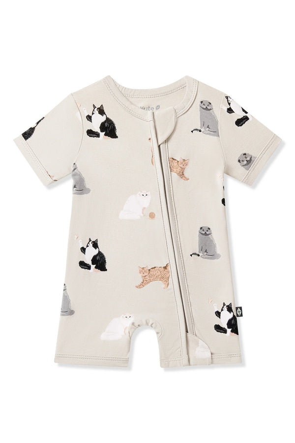 Zipper Shortall Romper
