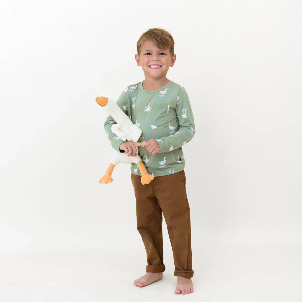 Long Sleeve Toddler Crew Neck Tee