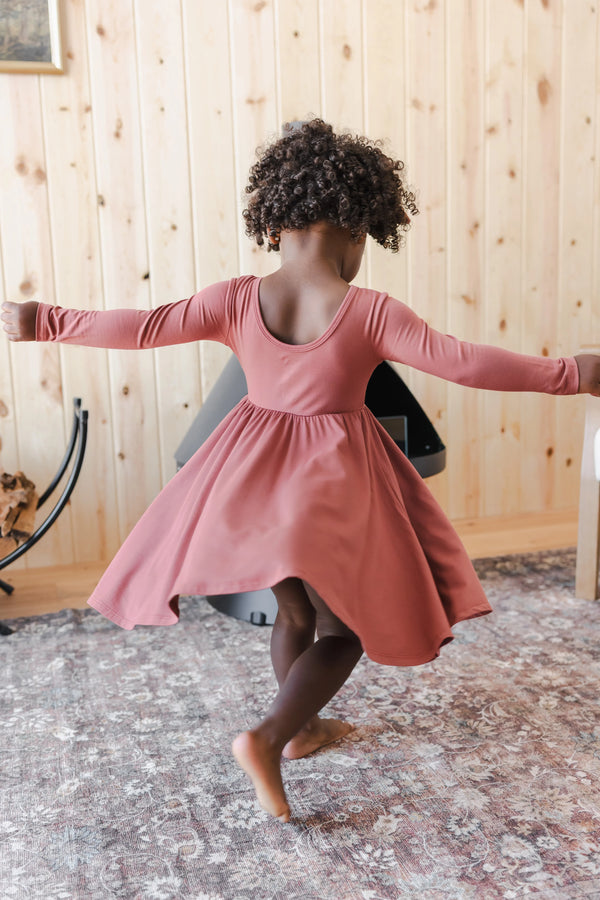 Long Sleeve Twirl Dress