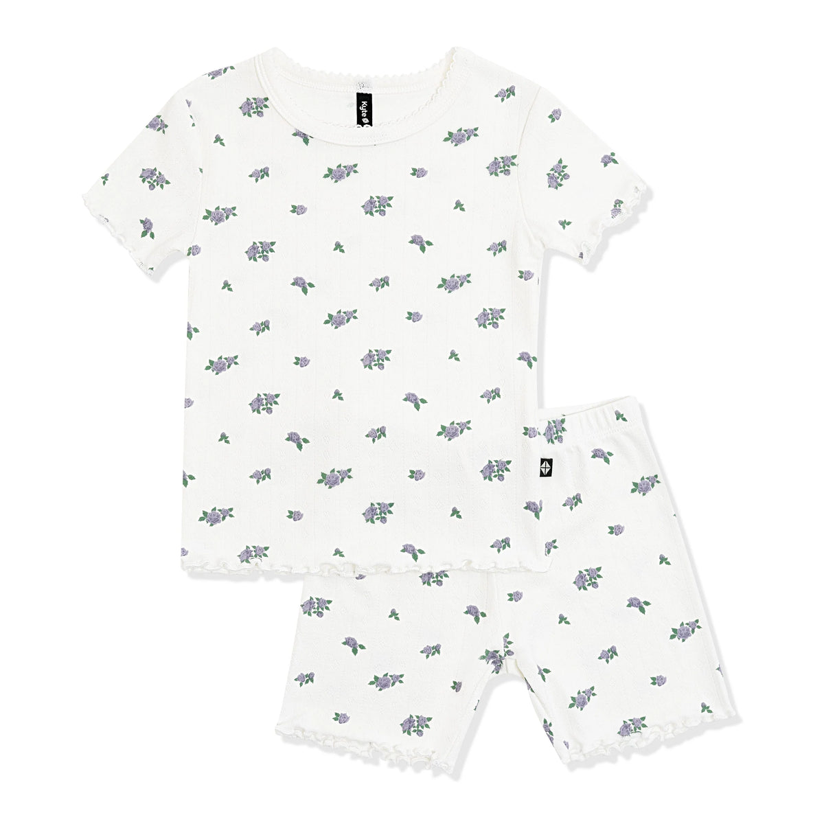 Pointelle Short Sleeve Set