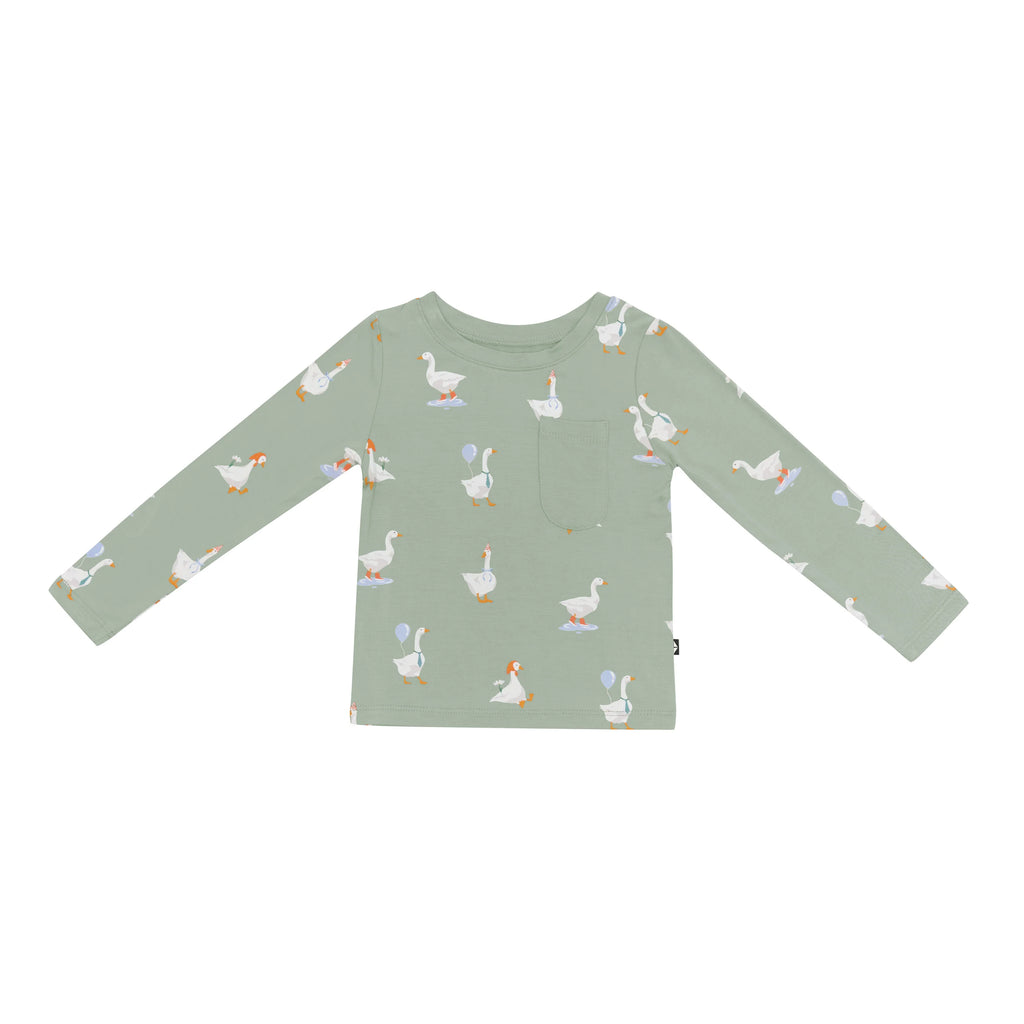 Long Sleeve Toddler Crew Neck Tee