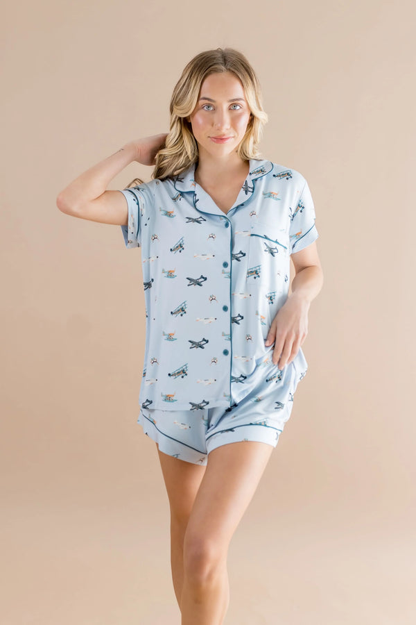 Women's Short Sleeve Pajama Set