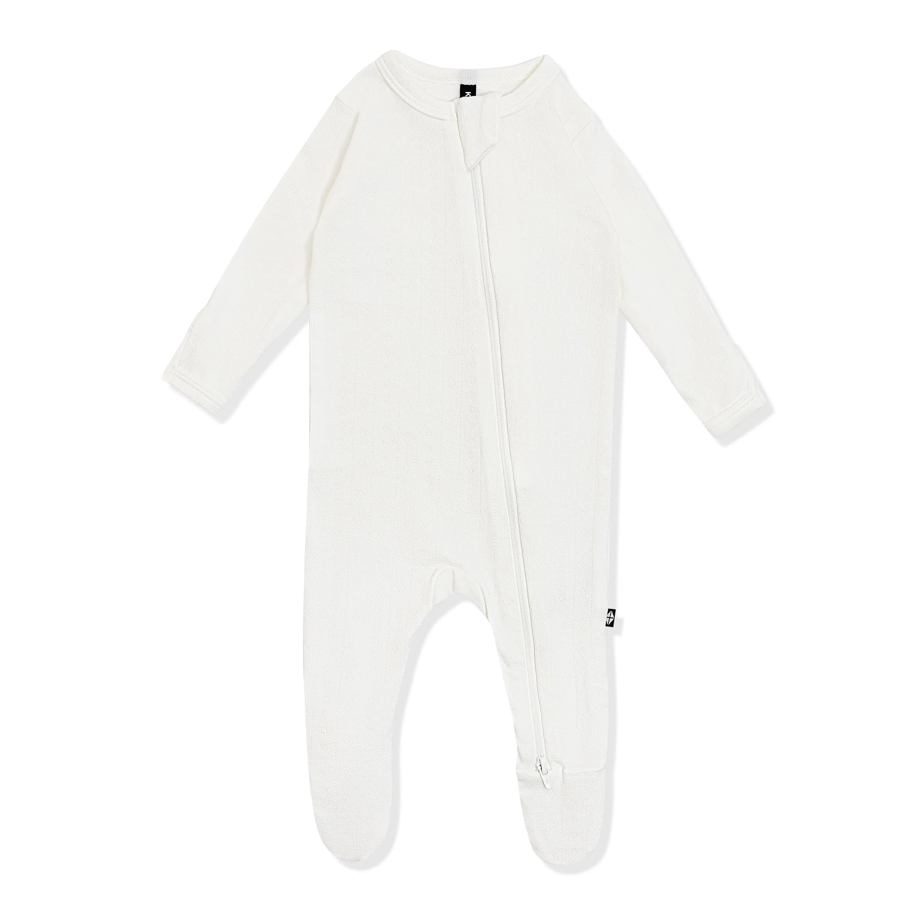 Pointelle Zippered Footie Secondary image