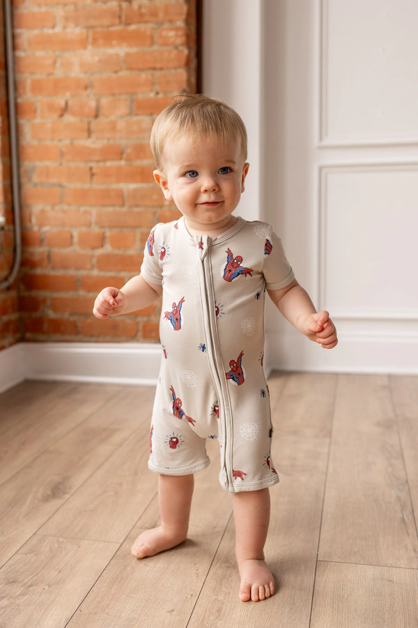 Zipper Shortall Romper