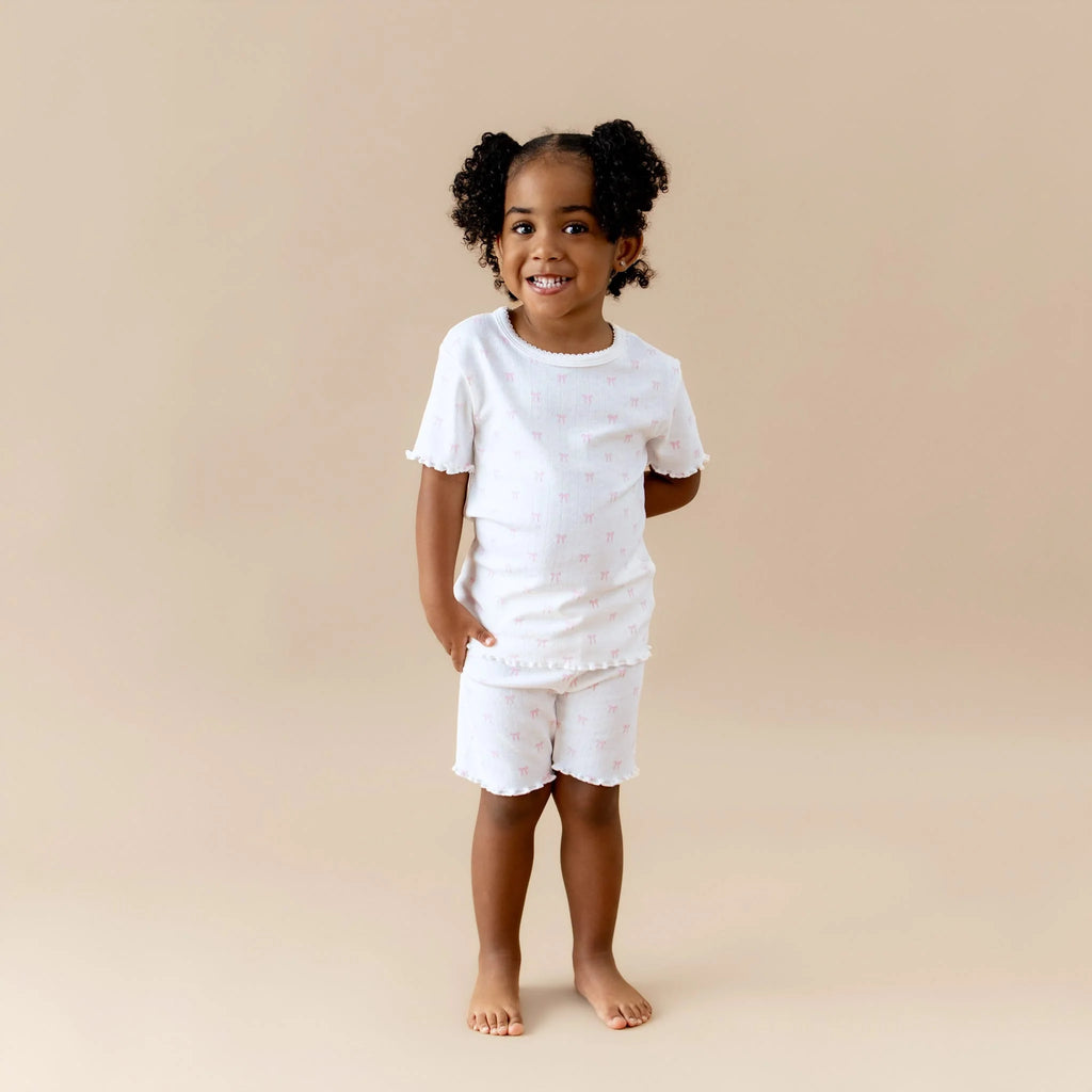 Pointelle Short Sleeve Set
