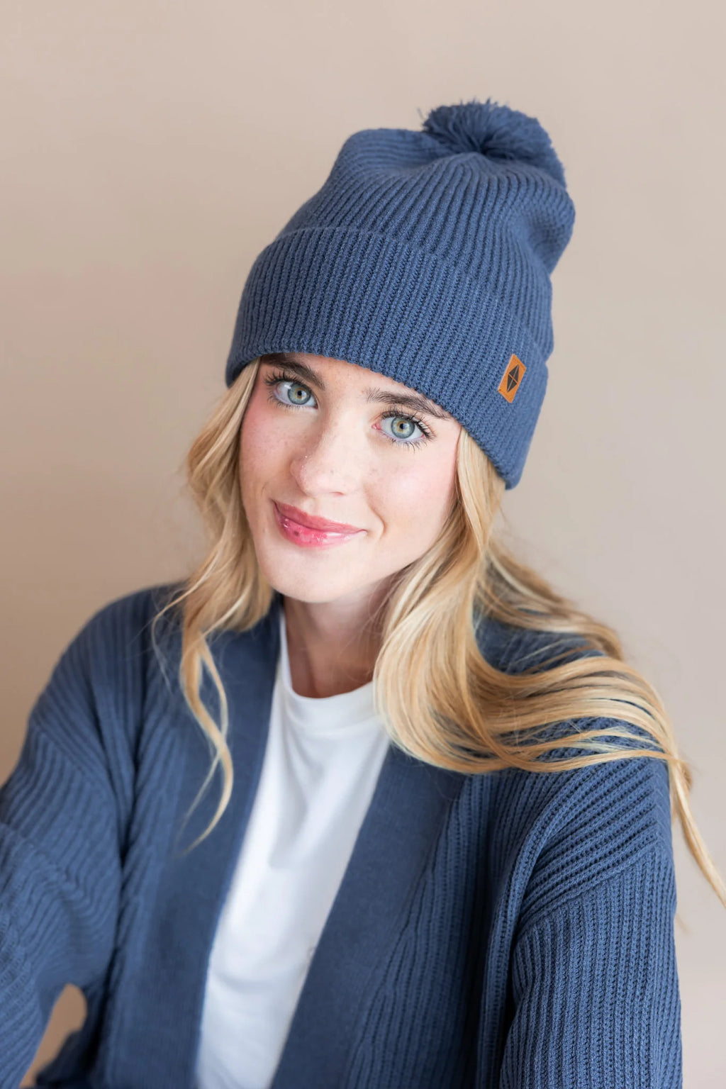 Chunky Knit Adult Pom