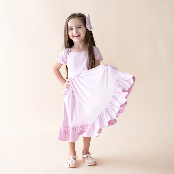 Puff Sleeve Twirl Dress