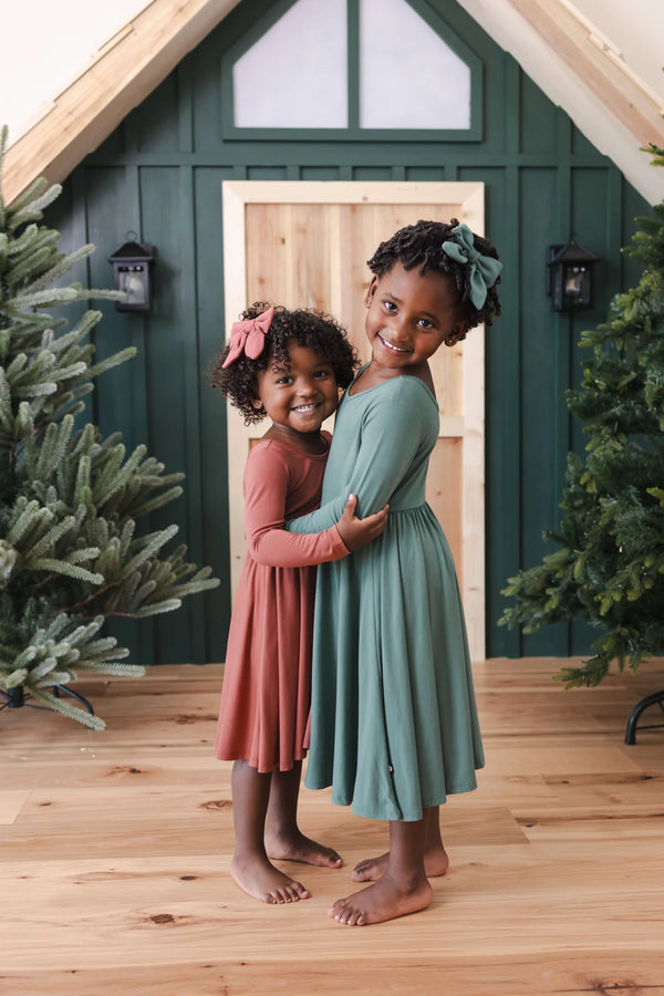 Long Sleeve Twirl Dress