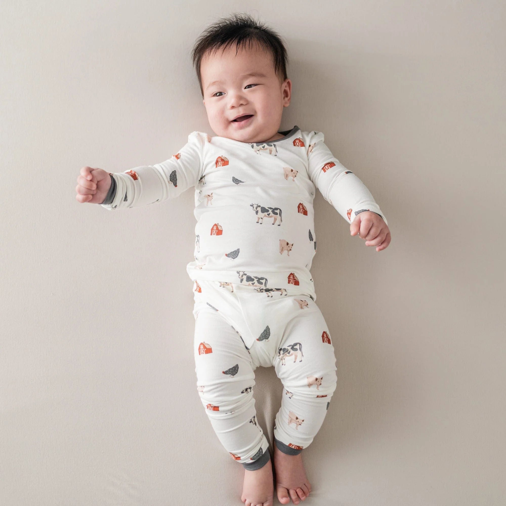 Toddler Pajama Set in Farm Secondary image