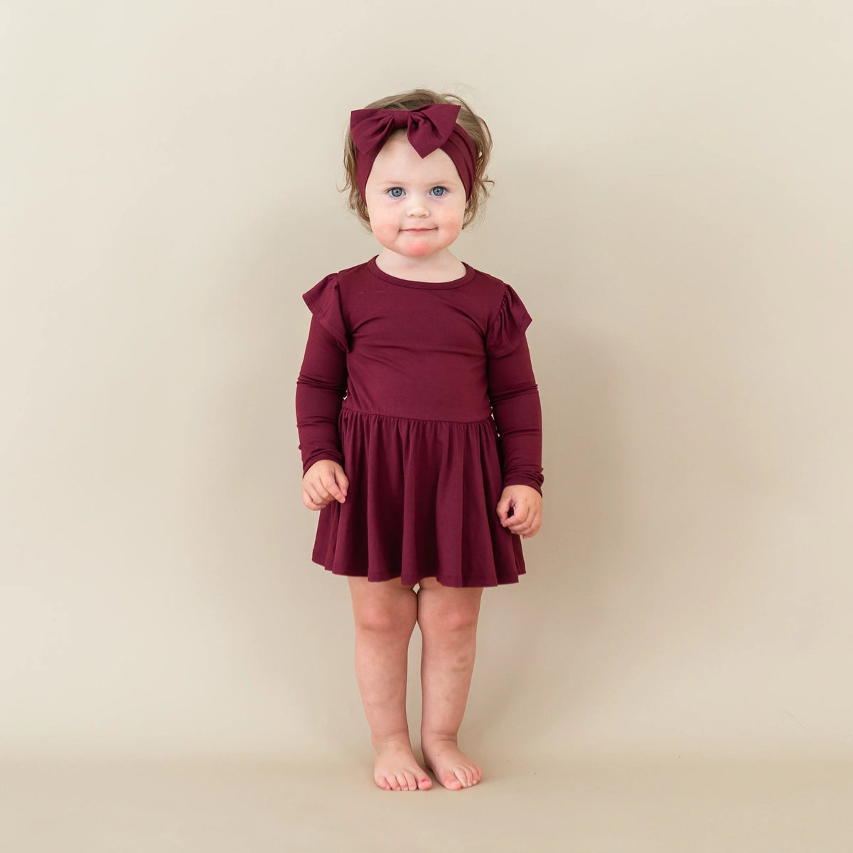 Long Sleeve Twirl Bodysuit Dress Main image