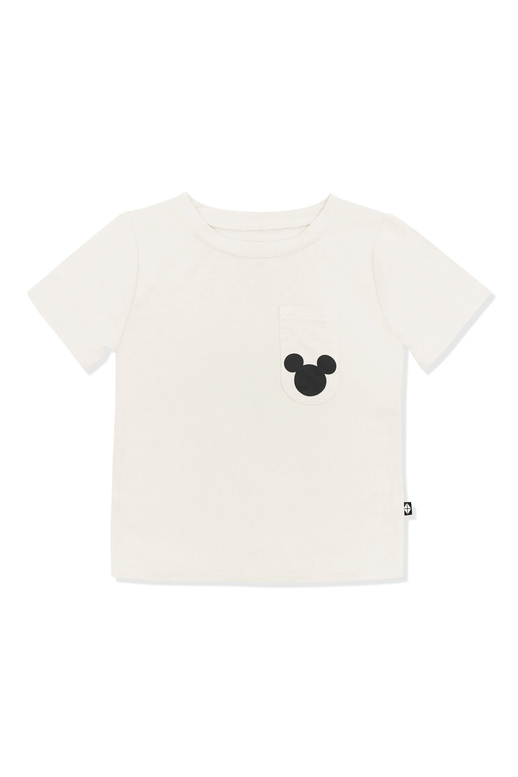 Toddler Crew Neck Tee in Mickey Mouse on Ecru Secondary image