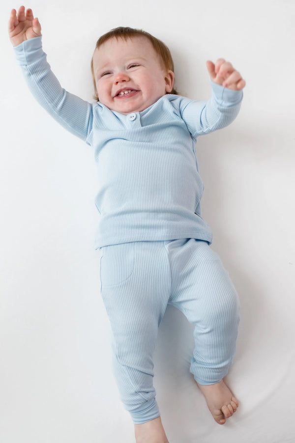 Ribbed Infant Henley Set