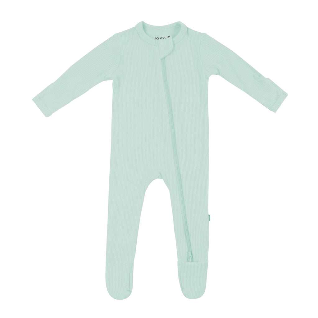 Ribbed Zipper Footie