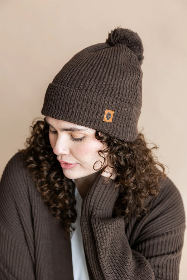 Chunky Knit Adult Pom