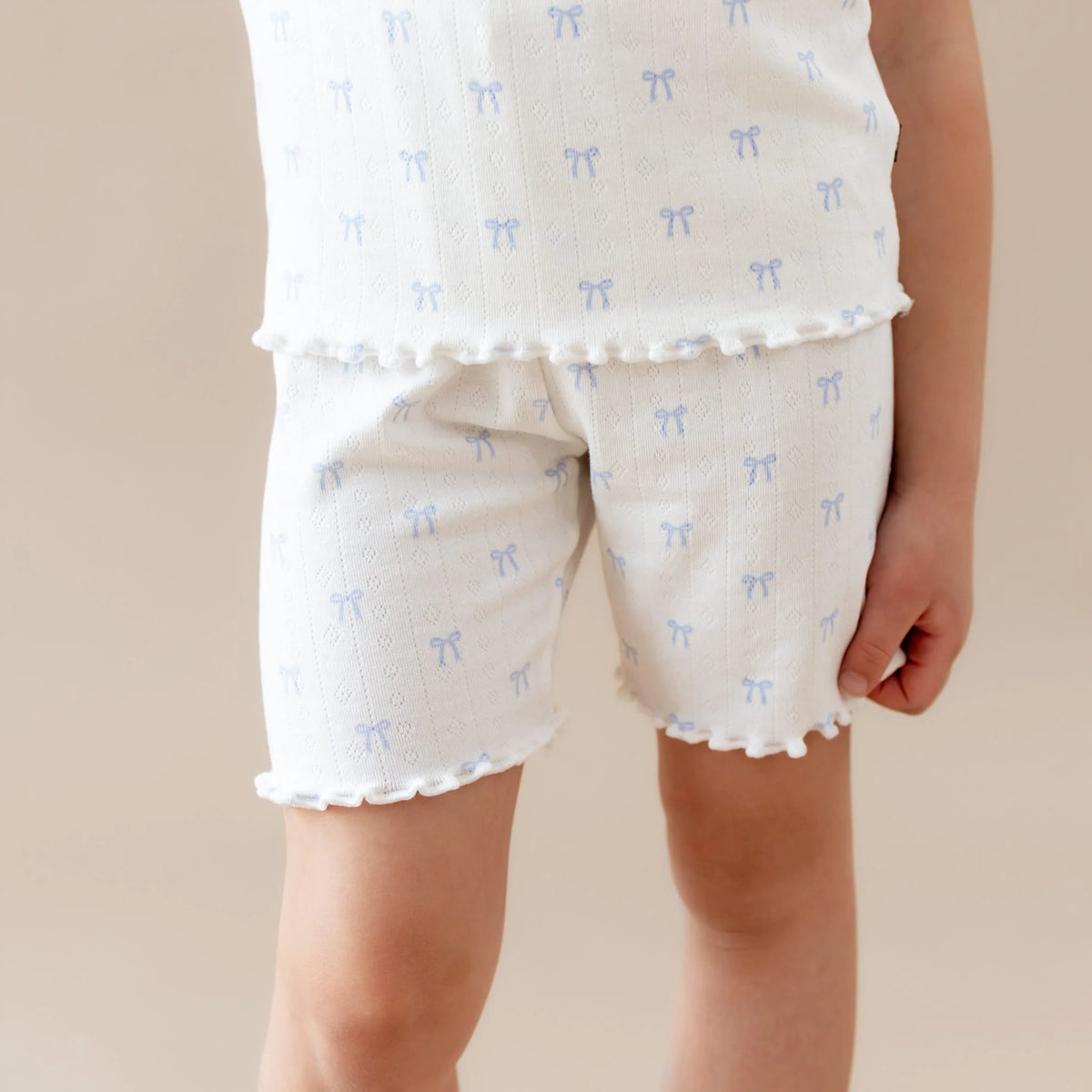 Pointelle Short Sleeve Set