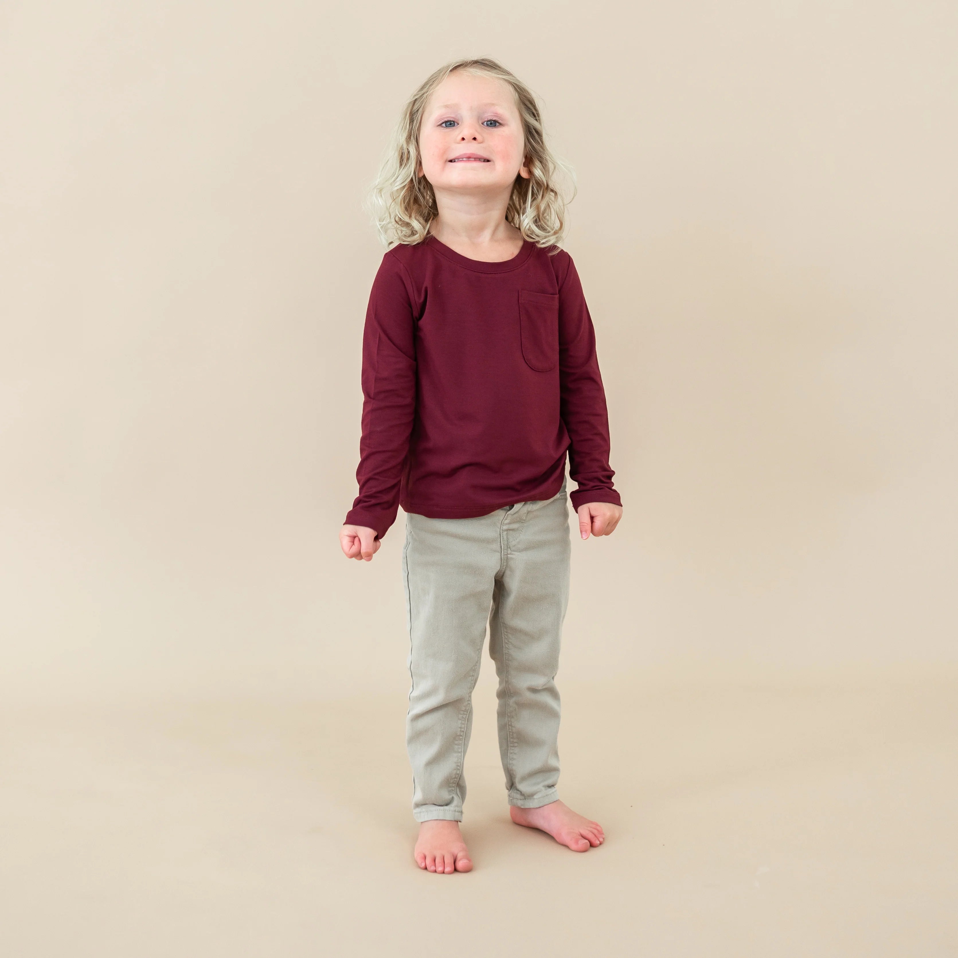 Long Sleeve Toddler Crew Neck Tee Secondary image