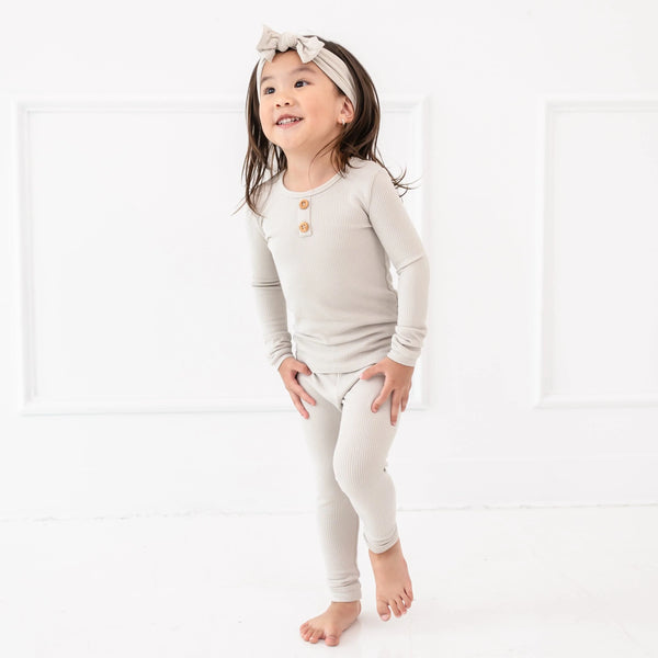 Ribbed Henley Set