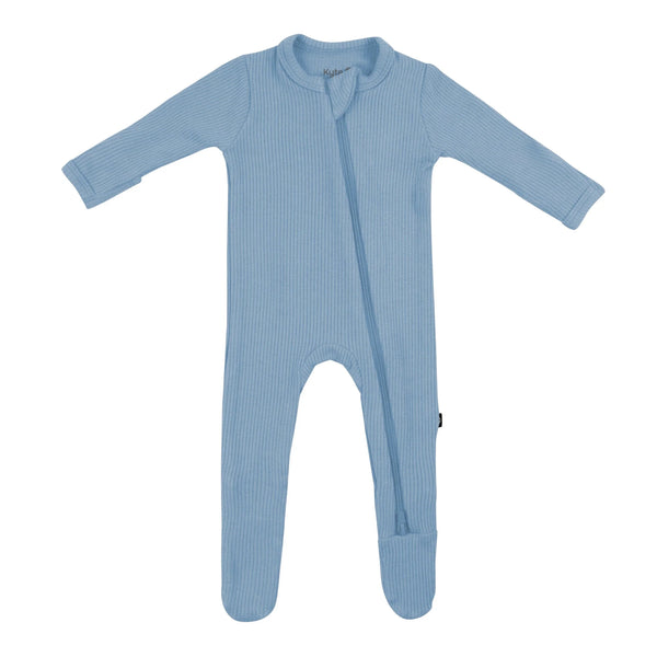 Ribbed Zipper Footie