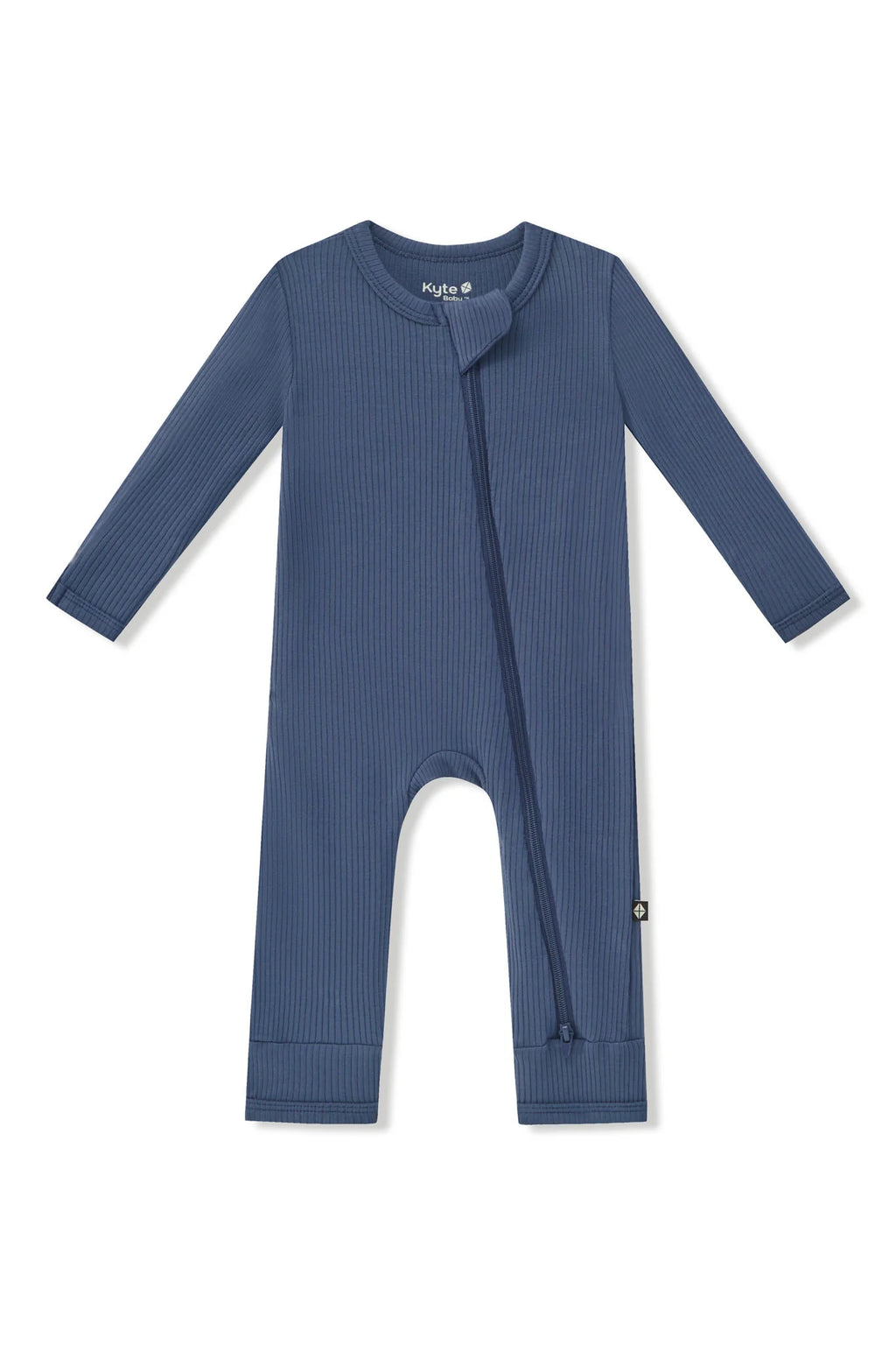 Ribbed Zipper Romper