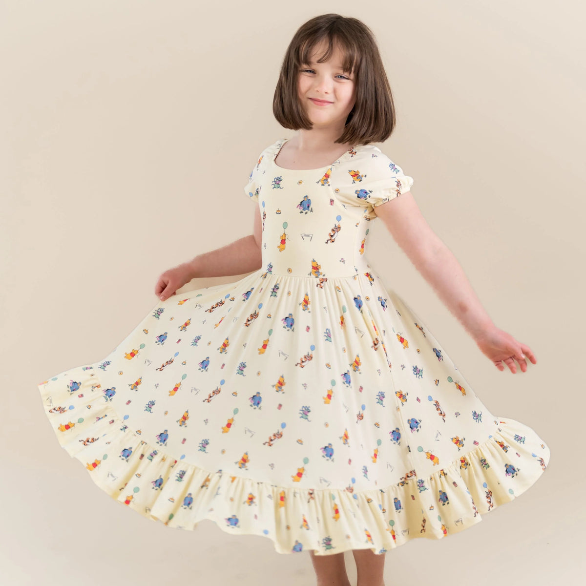 Puff Sleeve Twirl Dress Main image