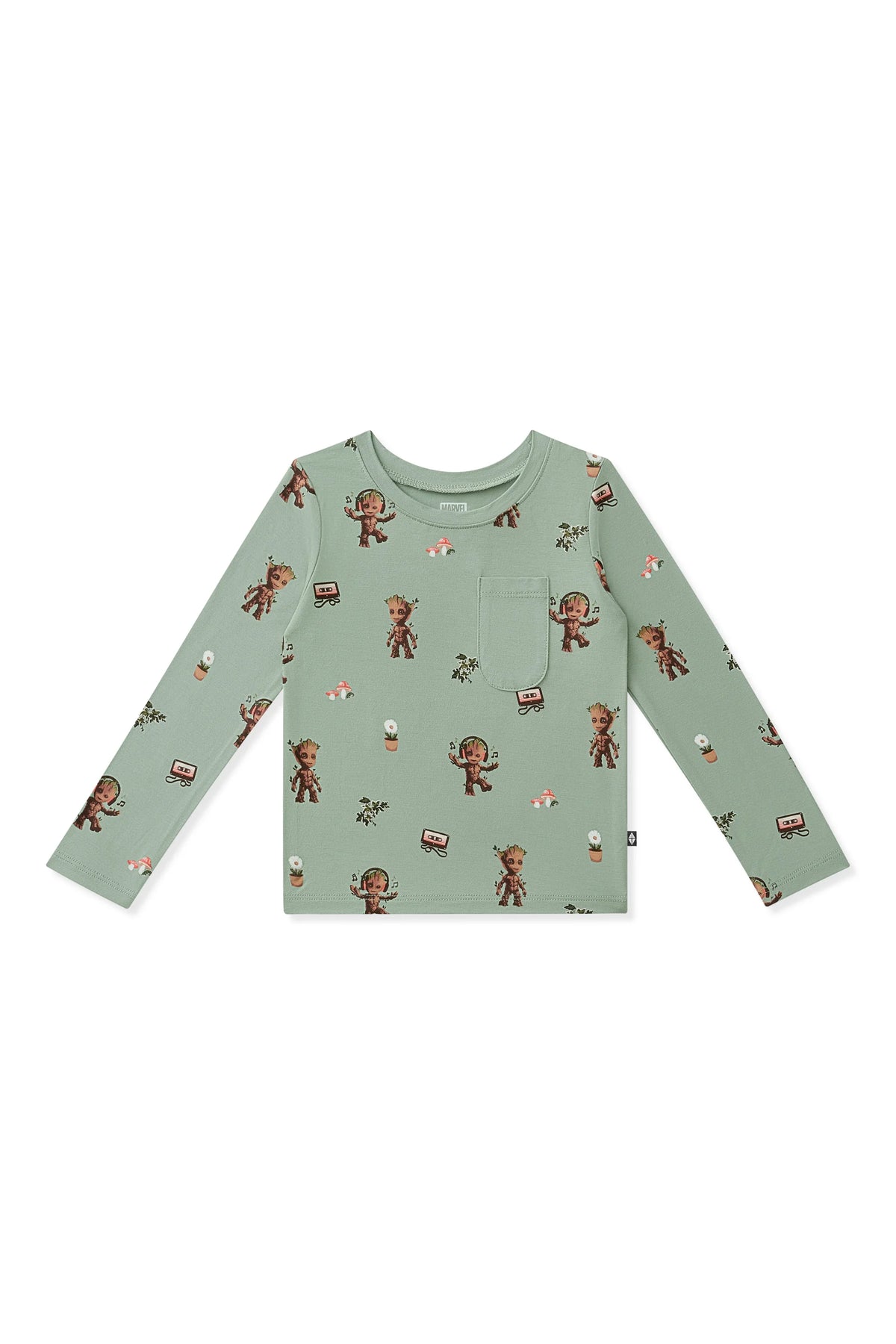 Long Sleeve Toddler Crew Neck Tee