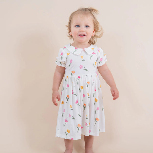 Peter Pan Collar Bodysuit Dress