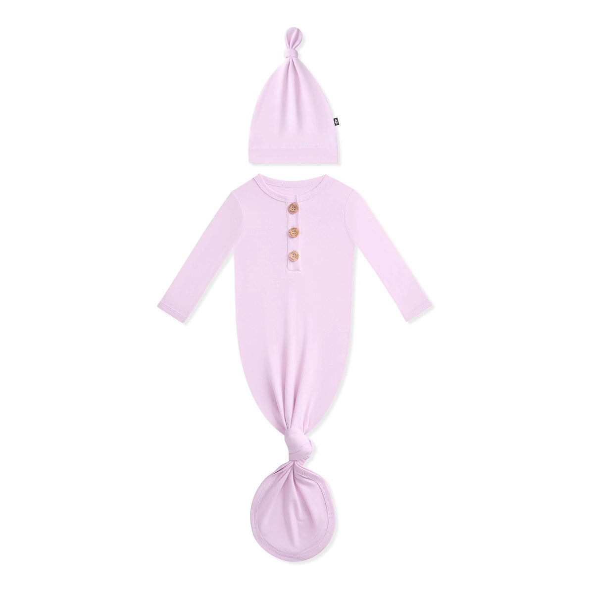 Knotted Day Gown with Hat Set
