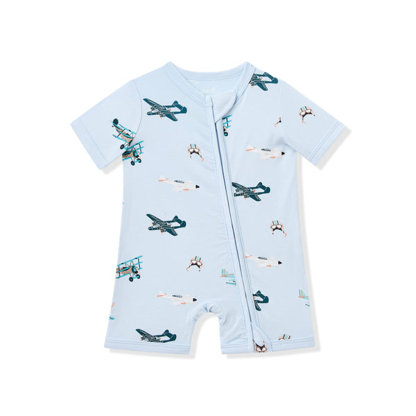 Zipper Shortall Romper